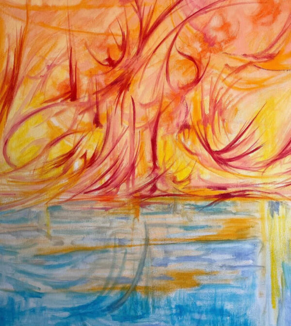 Fiery pond