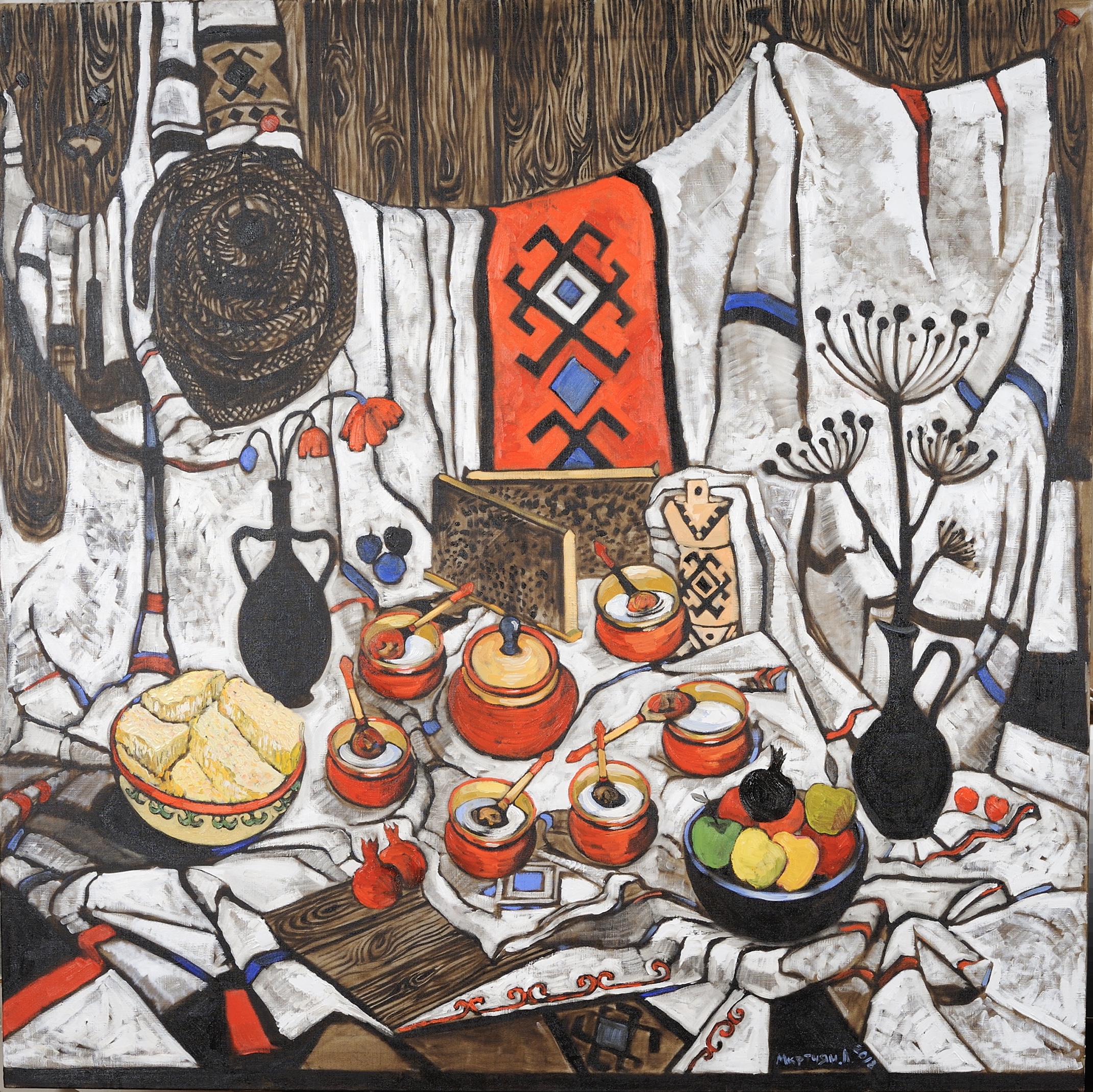 pomegranates and Bashkir honey