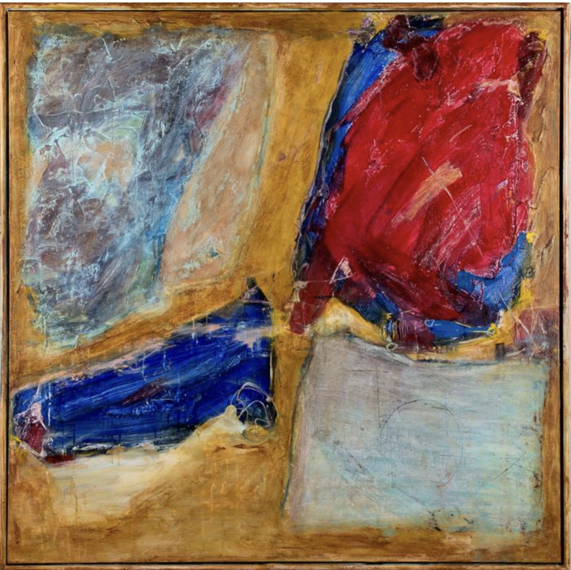 Abstract in Cadmium and Blue