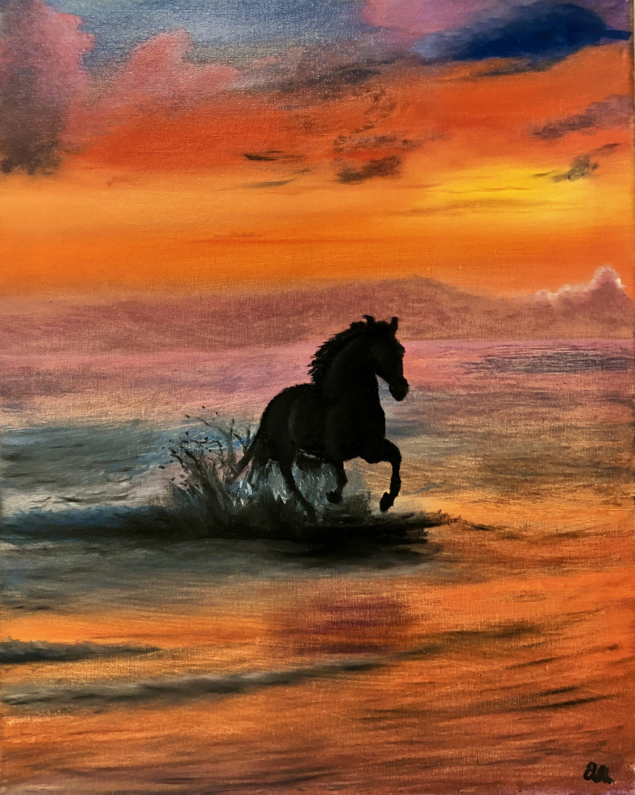Sunset Horse
