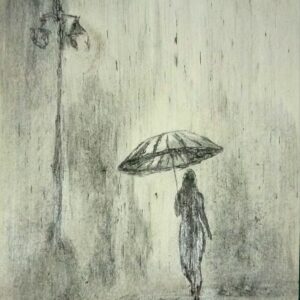 Girl in the rain