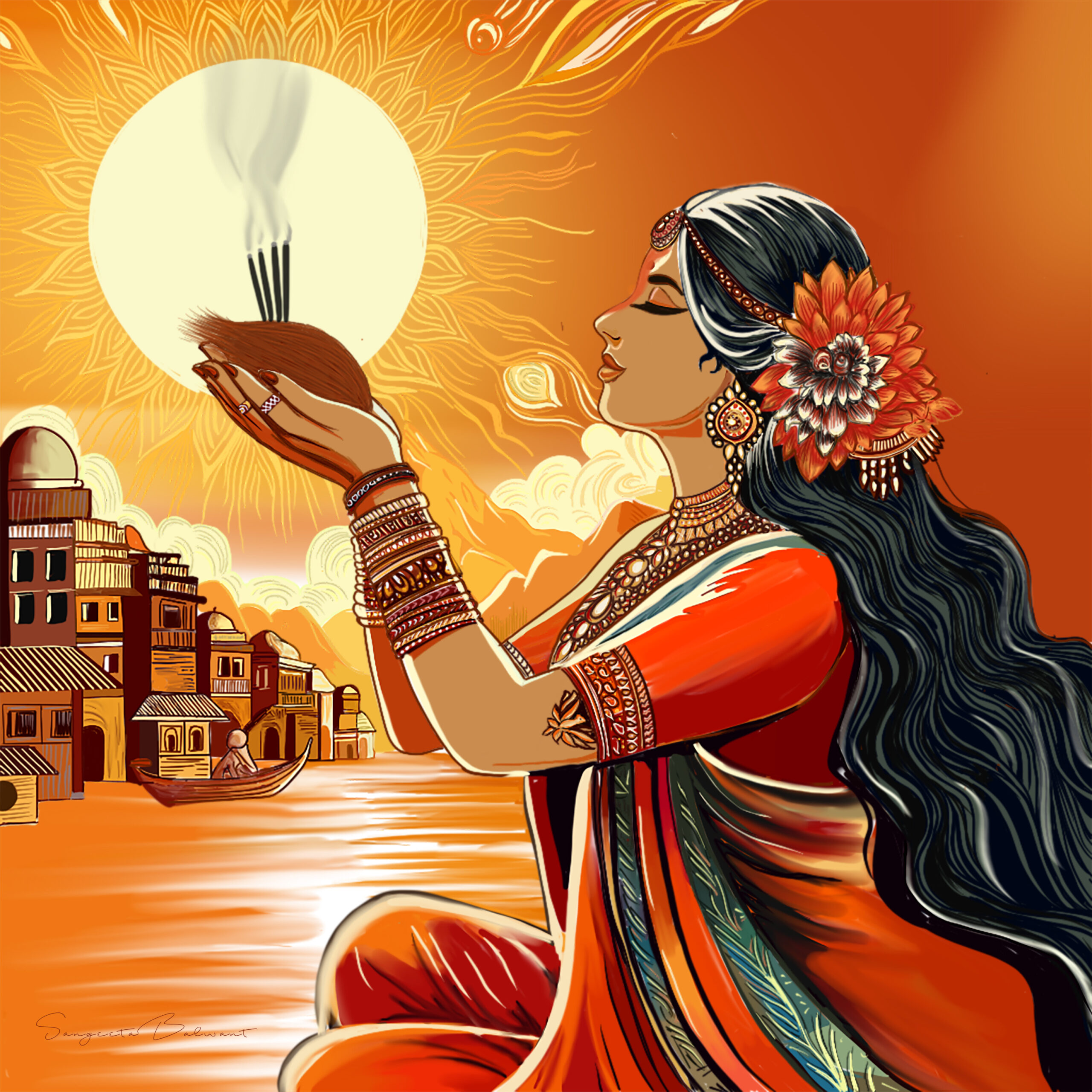 Indian culture digital art