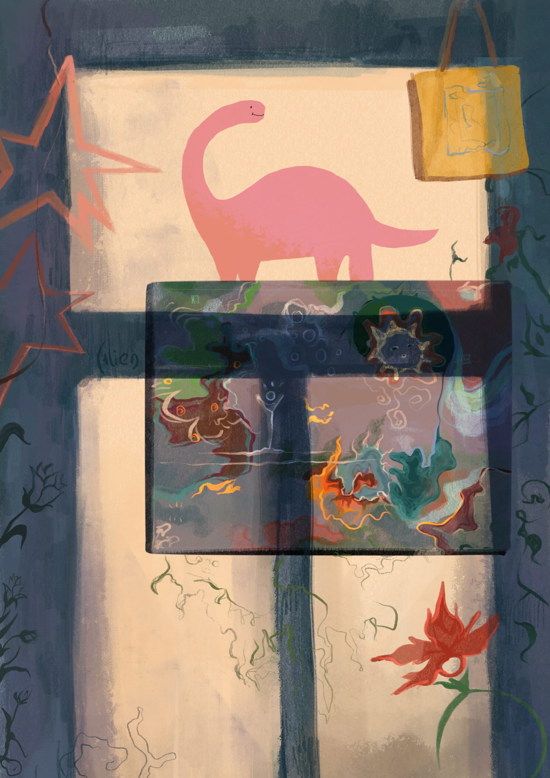 Маленький житель в лучах солнца