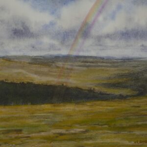 Rainbow over the tundra