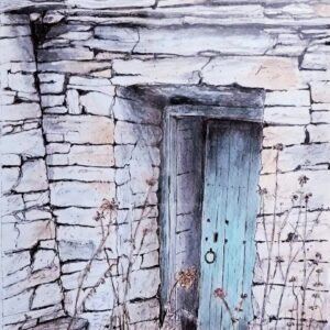 The blue door
